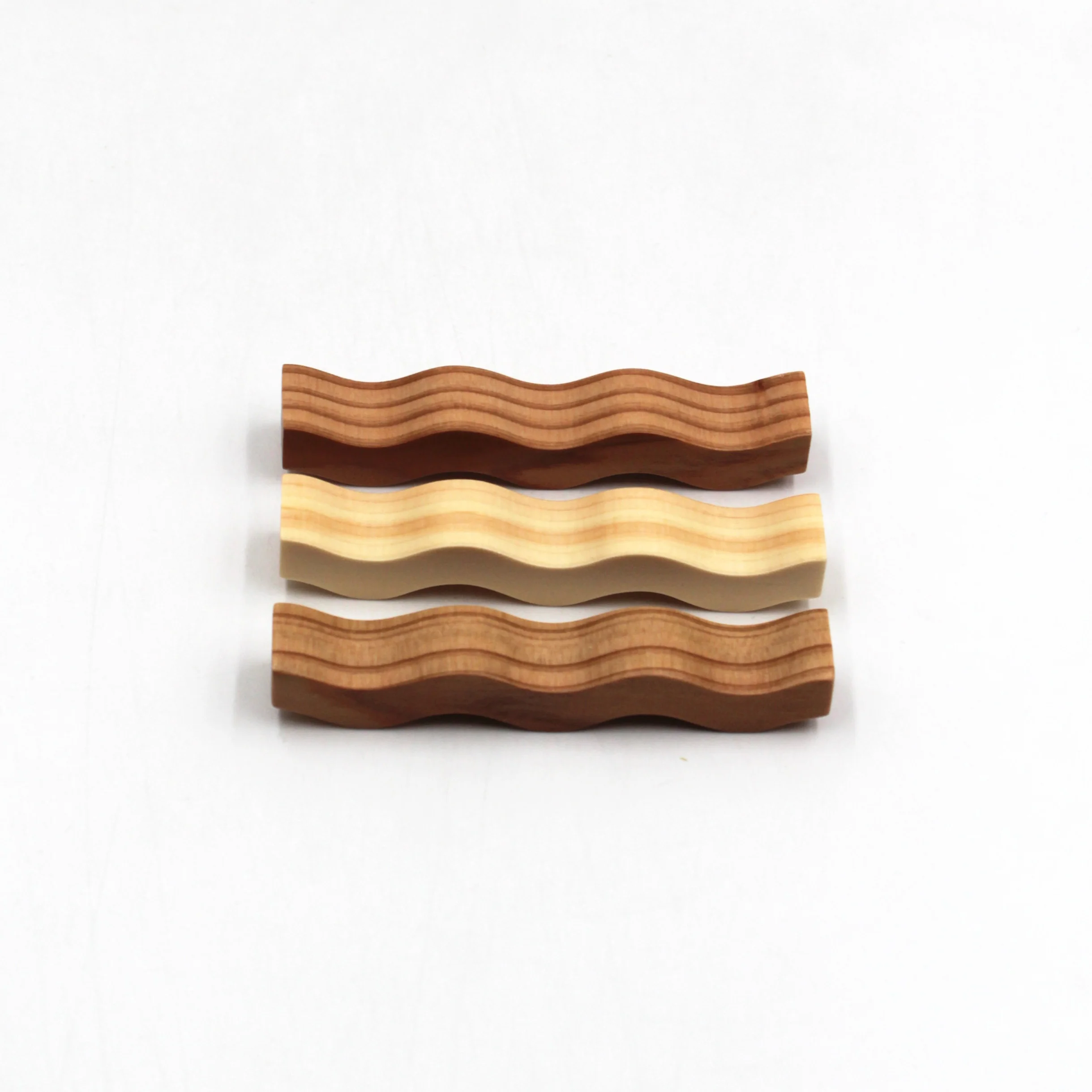 Cedar and Hinoki Cypress Wave Cutlery Rest Set (3-piece)