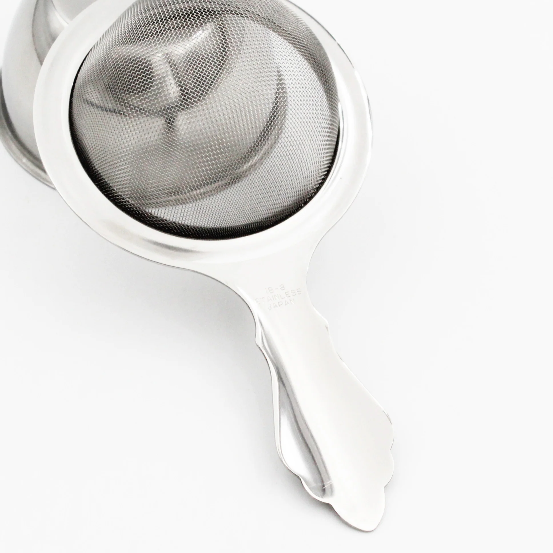 Fine Mesh Stainless Steel Matcha Strainer with a Resting Bowl - Image 3