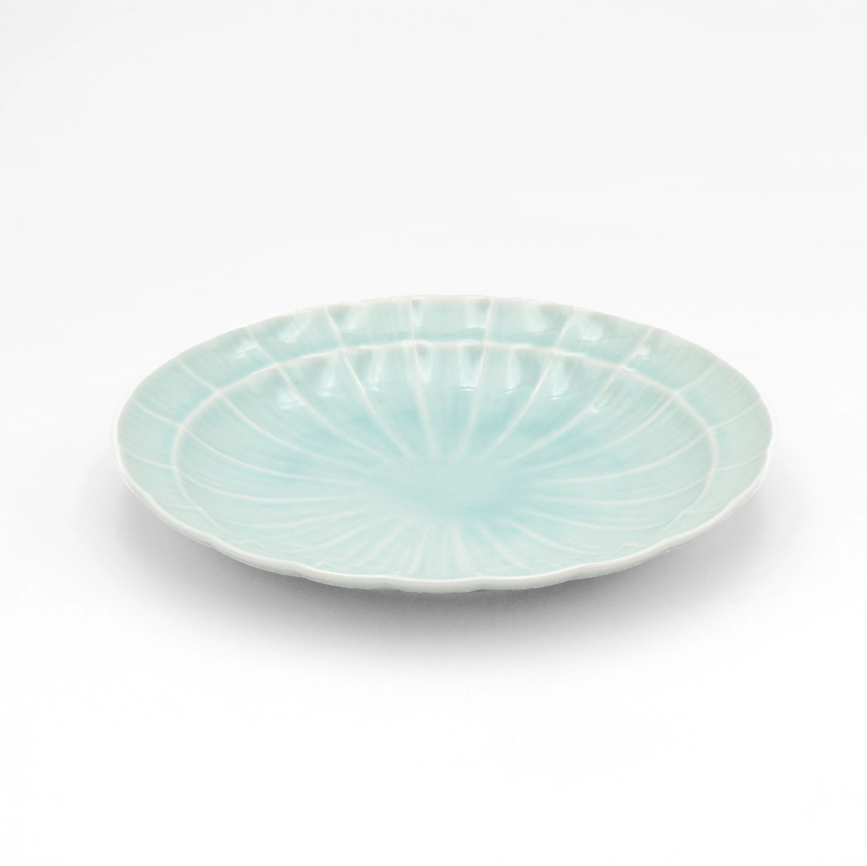 Suzune Bluegreen Oval Plate