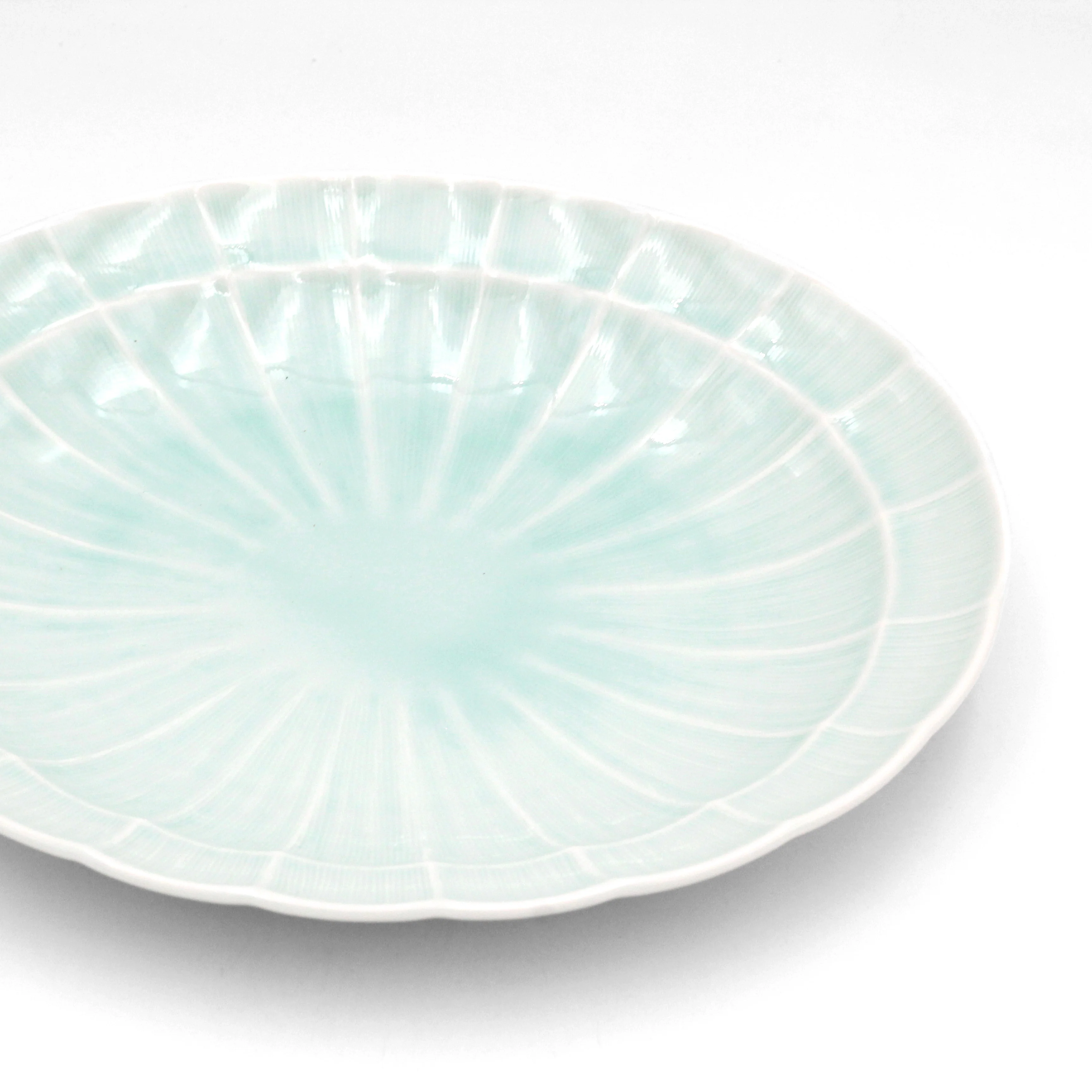 Suzune Bluegreen Oval Plate - Image 2