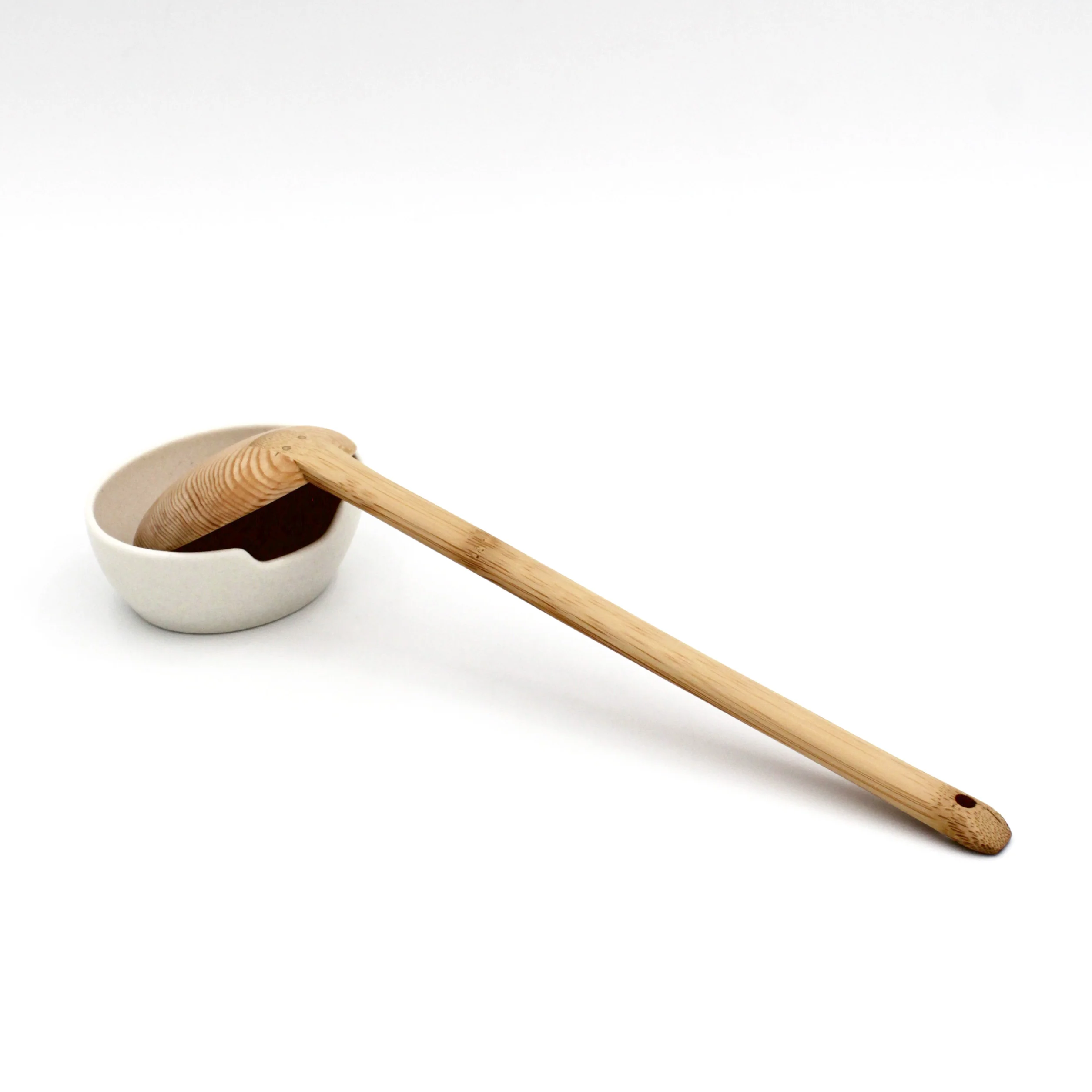 White Porcelain Ladle and Utensil Stand - Image 4